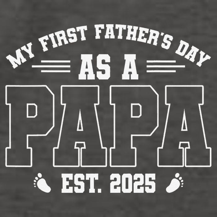My First Fathers Day As A Papi EST 2025 Expecting New Dad Vector Backpack