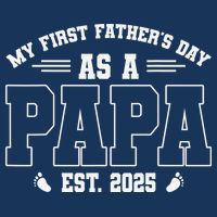 My First Fathers Day As A Papi EST 2025 Expecting New Dad Infant Baby Jersey Bodysuit