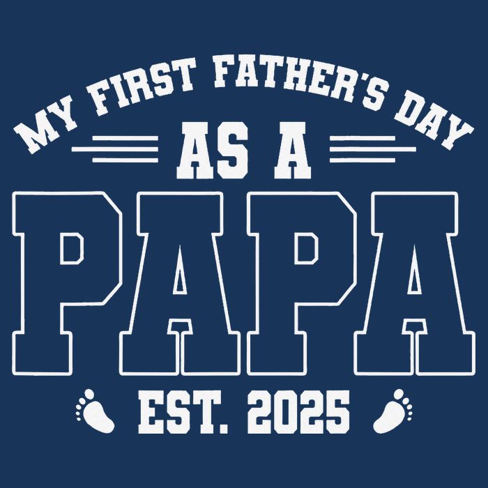 My First Fathers Day As A Papi EST 2025 Expecting New Dad Infant Baby Jersey Bodysuit