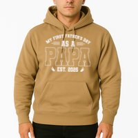 My First Fathers Day As A Papi EST 2025 Expecting New Dad Hoodie