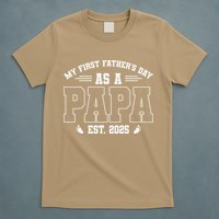 My First Fathers Day As A Papi EST 2025 Expecting New Dad T-Shirt