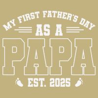My First Fathers Day As A Papi EST 2025 Expecting New Dad T-Shirt
