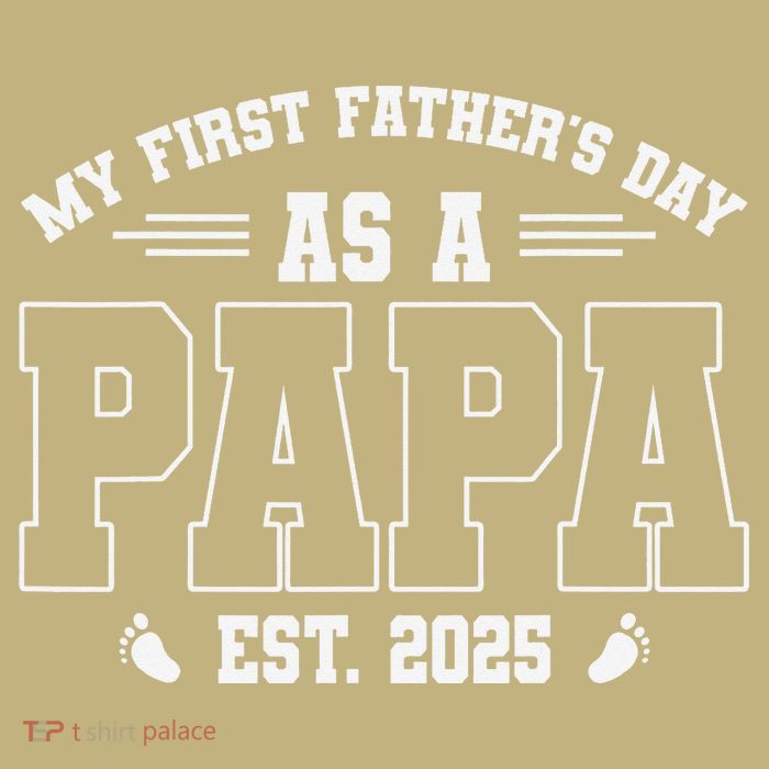 My First Fathers Day As A Papi EST 2025 Expecting New Dad Sustainable Beanie