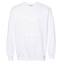 My First Fathers Day As A Papi EST 2025 Expecting New Dad Garment-Dyed Sweatshirt