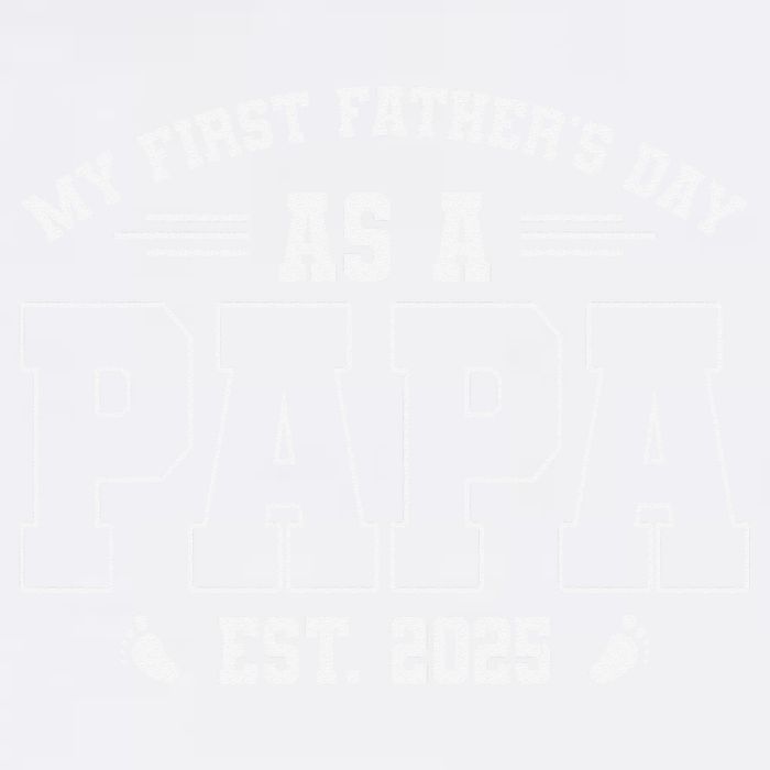 My First Fathers Day As A Papi EST 2025 Expecting New Dad Garment-Dyed Sweatshirt