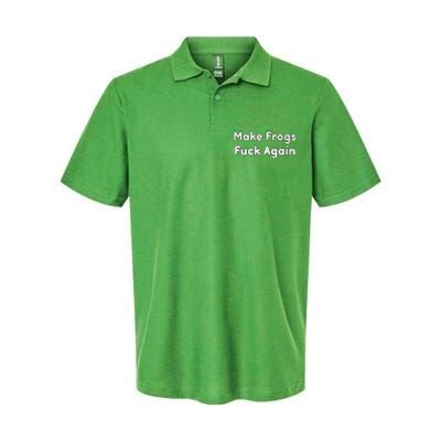 Make Frogs Fuck Again Softstyle Adult Sport Polo