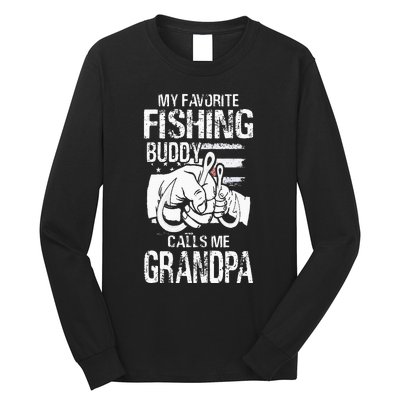 My Favorite Fishing Buddy Calls Me Grandpa Long Sleeve Shirt