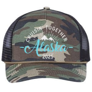 Matching Family Friends And Group Alaska Cruise 2025 Retro Rope Trucker Hat Cap