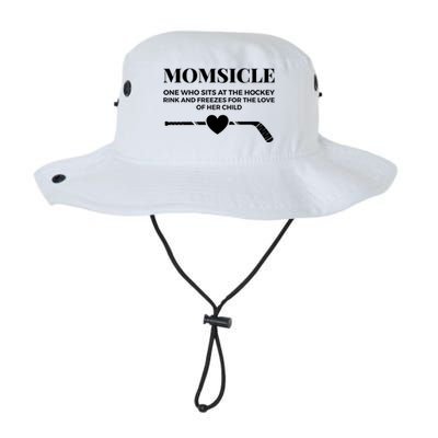 Momsicle Freezes For The Love Of Her Funny Hockey Mom Gift Legacy Cool Fit Booney Bucket Hat