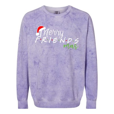 Merry Friendsmas Friends Christmas Matching Xmas  Colorblast Crewneck Sweatshirt