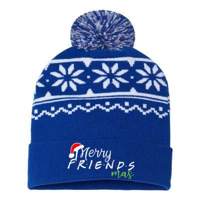 Merry Friendsmas Friends Christmas Matching Xmas  USA-Made Snowflake Beanie