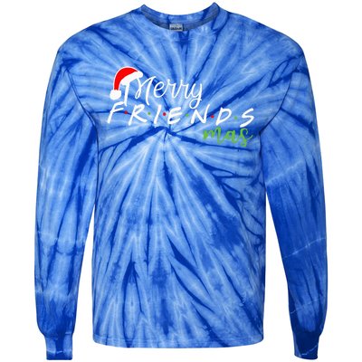 Merry Friendsmas Friends Christmas Matching Xmas  Tie-Dye Long Sleeve Shirt