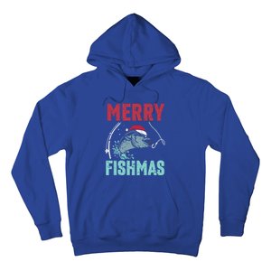 Merry Fishmas Funny Christmas For Family Fish Fisher Gift Hoodie