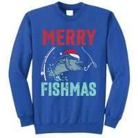 Merry Fishmas Funny Christmas For Family Fish Fisher Gift Sweatshirt