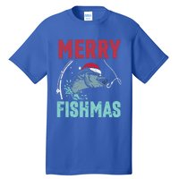 Merry Fishmas Funny Christmas For Family Fish Fisher Gift Tall T-Shirt