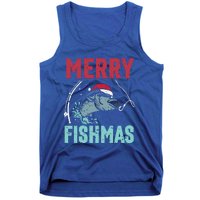 Merry Fishmas Funny Christmas For Family Fish Fisher Gift Tank Top