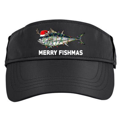 Merry Fishmas Funny Fish Fishing Fisherman Christmas Xmas Adult Drive Performance Visor