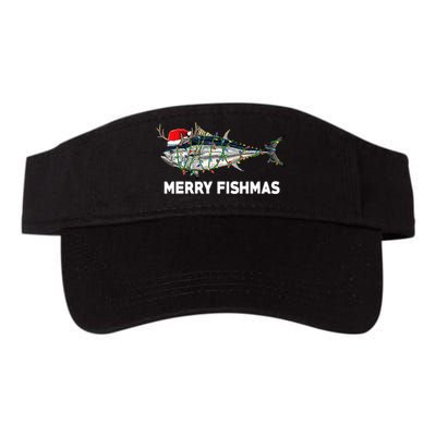 Merry Fishmas Funny Fish Fishing Fisherman Christmas Xmas Visor