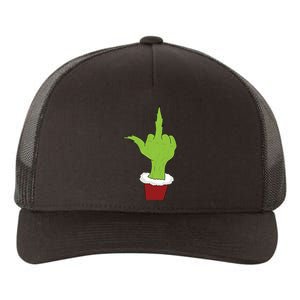 Middle Finger Funny Holiday Yupoong Adult 5-Panel Trucker Hat