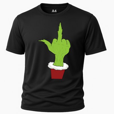 Middle Finger Funny Holiday Performance Shirt