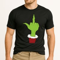 Middle Finger Funny Holiday Cooling Performance Crew T-Shirt