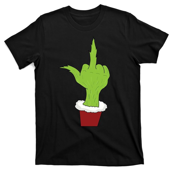 Middle Finger Funny Holiday T-Shirt