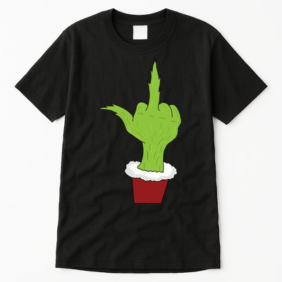 Middle Finger Funny Holiday Tall T-Shirt