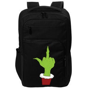 Middle Finger Funny Holiday Impact Tech Backpack