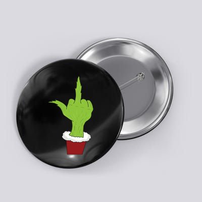 Middle Finger Funny Holiday Button