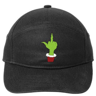Middle Finger Funny Holiday 7-Panel Snapback Hat