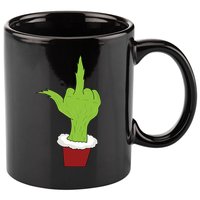 Middle Finger Funny Holiday 11oz C Handle Ceramic Mug