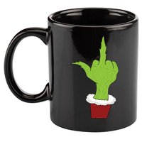 Middle Finger Funny Holiday 11oz C Handle Ceramic Mug