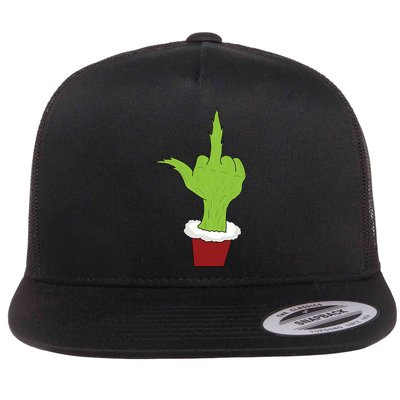 Middle Finger Funny Holiday Flatbill Hat