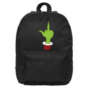 Middle Finger Funny Holiday 16 in Basic Backpack