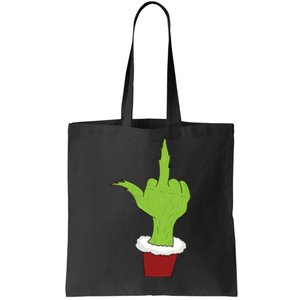 Middle Finger Funny Holiday Tote Bag