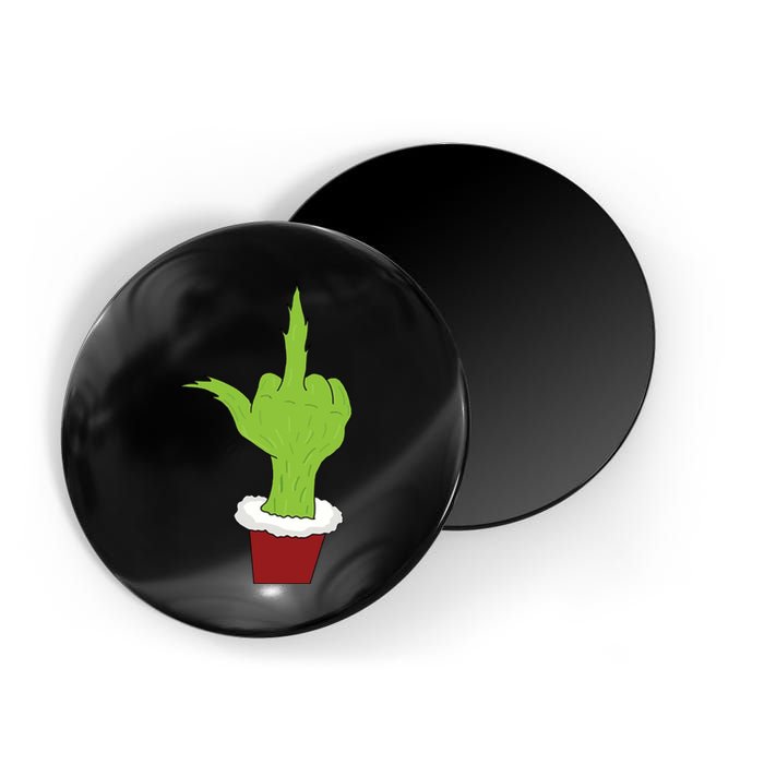 Middle Finger Funny Holiday Magnet