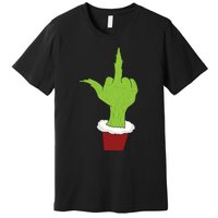 Middle Finger Funny Holiday Premium T-Shirt