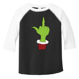 Middle Finger Funny Holiday Toddler Fine Jersey T-Shirt