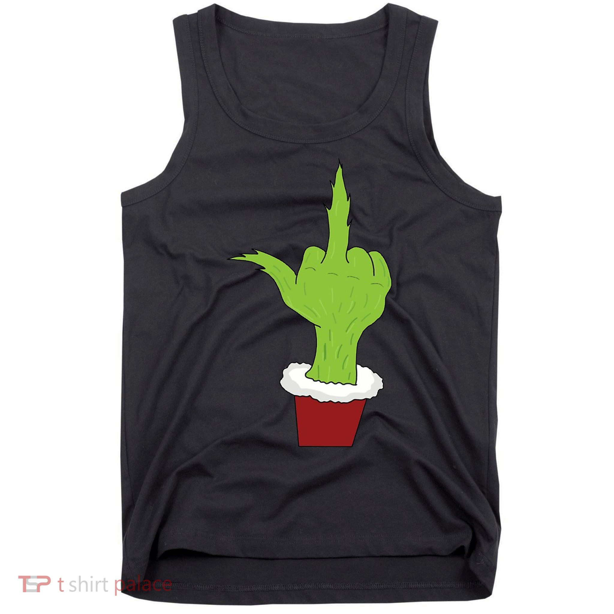 Middle Finger Funny Holiday Tank Top