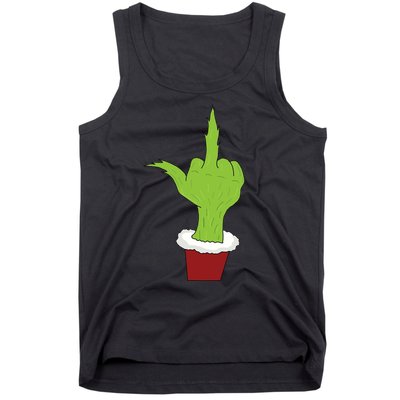 Middle Finger Funny Holiday Tank Top