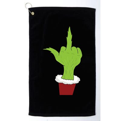 Middle Finger Funny Holiday Golf Towel