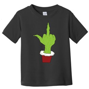 Middle Finger Funny Holiday Toddler T-Shirt