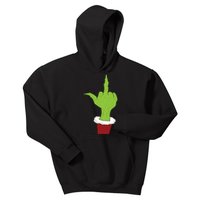 Middle Finger Funny Holiday Kids Hoodie