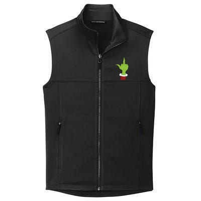 Middle Finger Funny Holiday Collective Smooth Fleece Vest