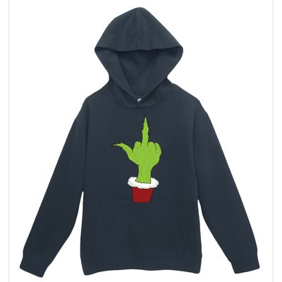 Middle Finger Funny Holiday Urban Pullover Hoodie