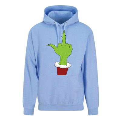 Middle Finger Funny Holiday Unisex Surf Hoodie