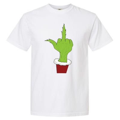 Middle Finger Funny Holiday Garment-Dyed Heavyweight T-Shirt