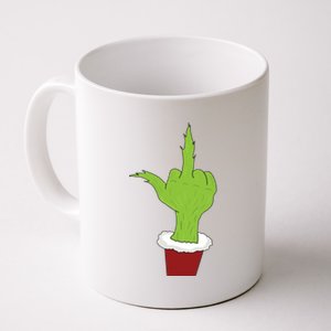 Middle Finger Funny Holiday Coffee Mug