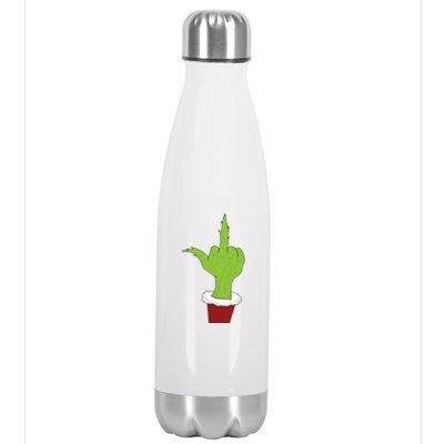 Middle Finger Funny Holiday Stainless Steel Insulated Water Bottle