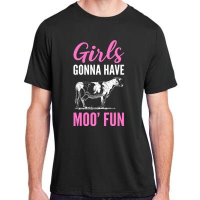 Moo Fun Farmhands Cool Gift Adult ChromaSoft Performance T-Shirt